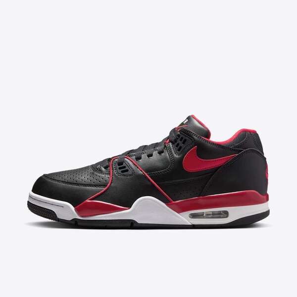 [Kixpress] Nike Air Flight 89 Low 男 籃球鞋 運動鞋 緩震 低筒 黑紅 [FZ3045-001], , large