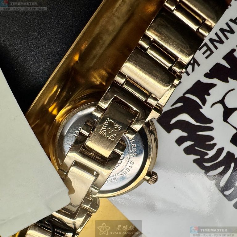 [星晴錶業]ANNE KLEIN手錶,28mm,AN00155金色錶面金色錶殼金色精鋼錶帶款, , large