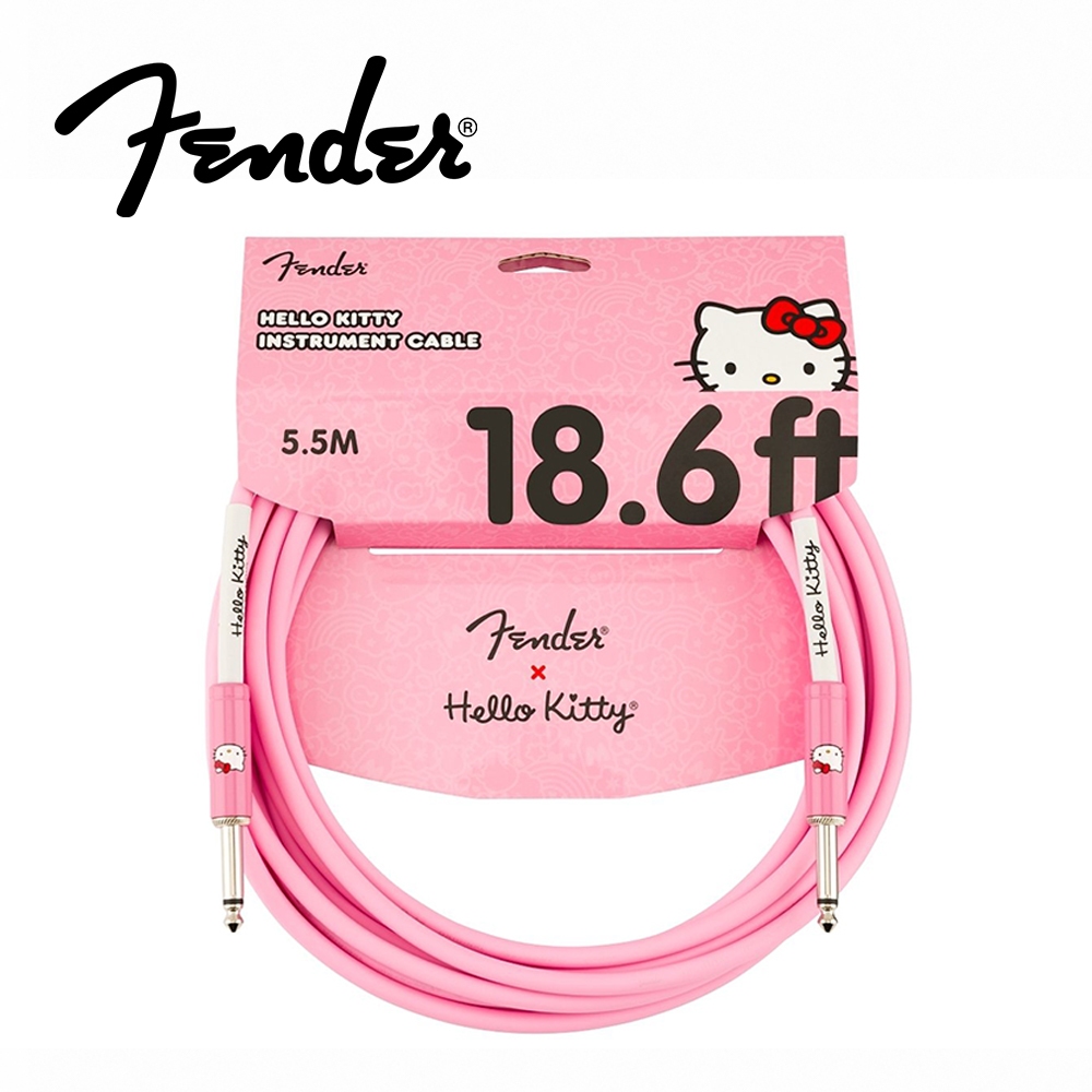 【預購】Fender x Hello Kitty Pink Original Cable 聯名款導線【敦煌樂器】, , large