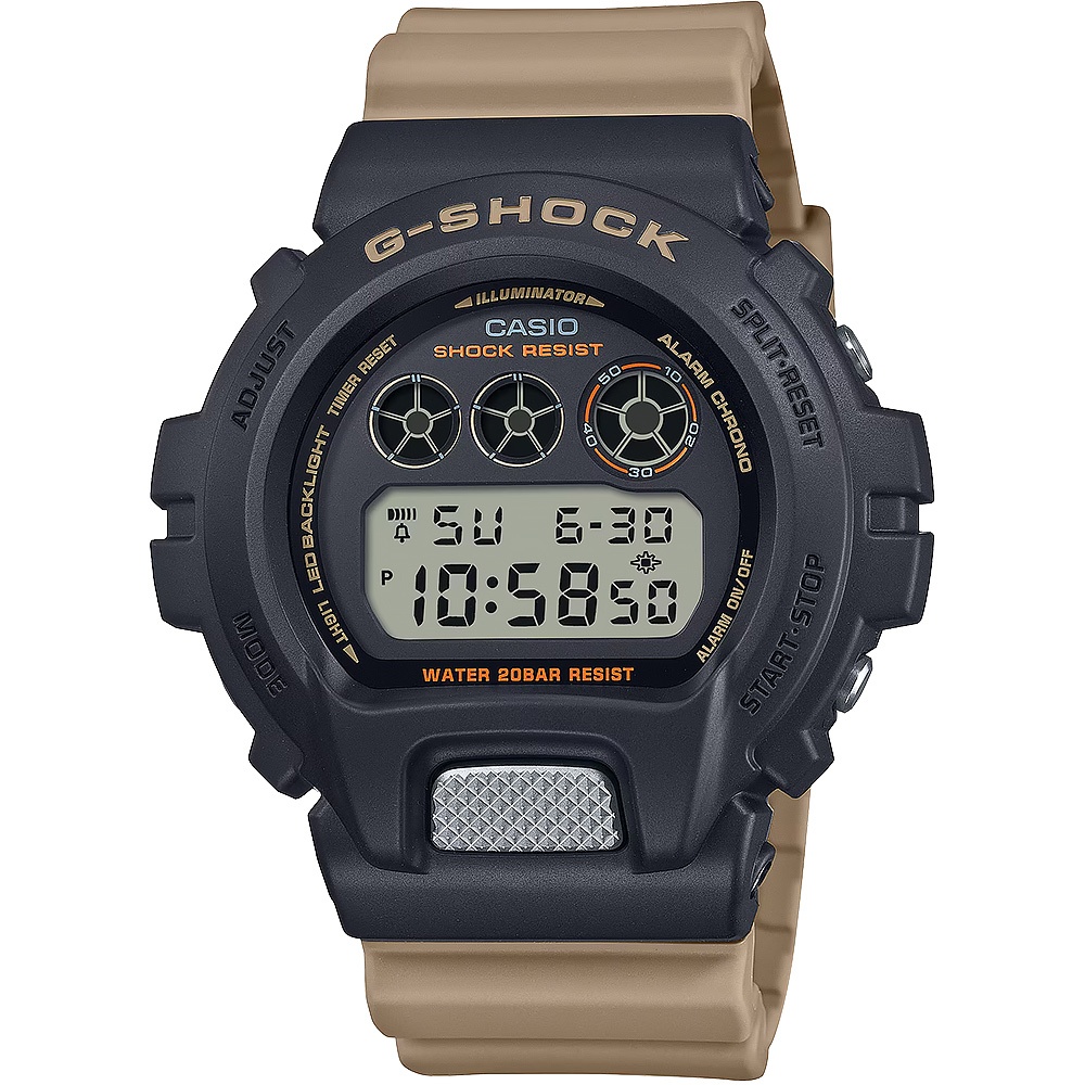 CASIO 卡西歐 G-SHOCK 經典配色手錶 電子錶 DW-6900TU-1A5, , large