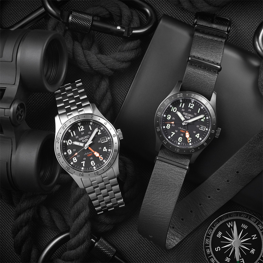 SEIKO 精工 5 Sports Field 系列 GMT機械錶 SSK025K1/4R34-00C0C, , large