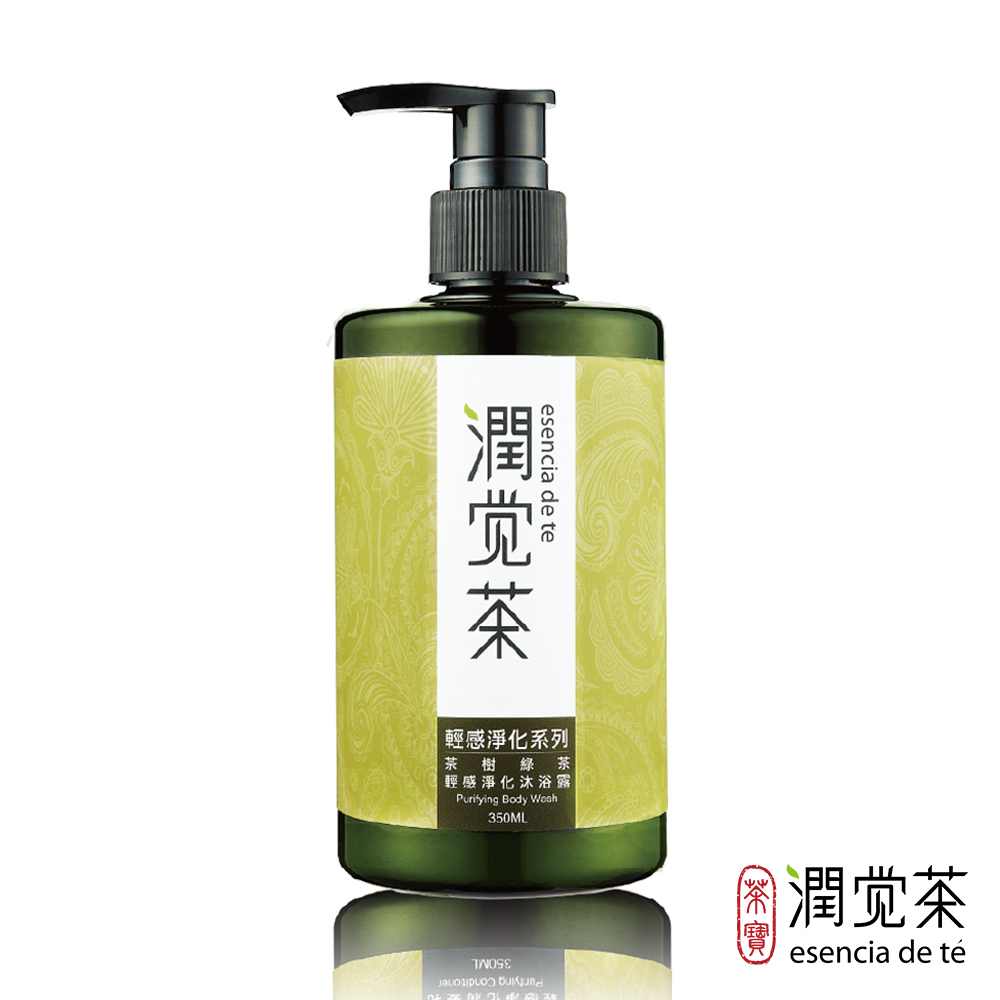 [茶寶]潤覺茶 茶樹綠茶輕感淨化茶籽沐浴露 350ml, , large