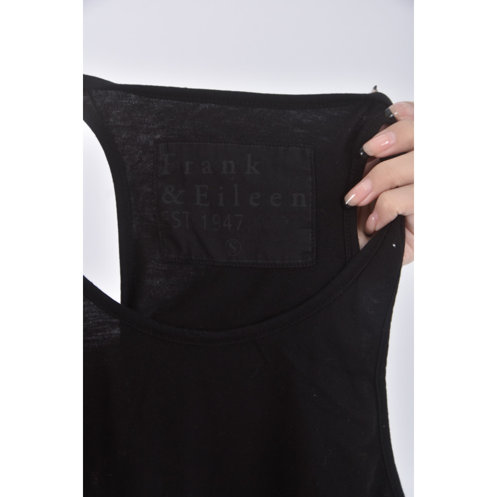 (S) frank eileen質感背心黑色上衣二手衣, , large