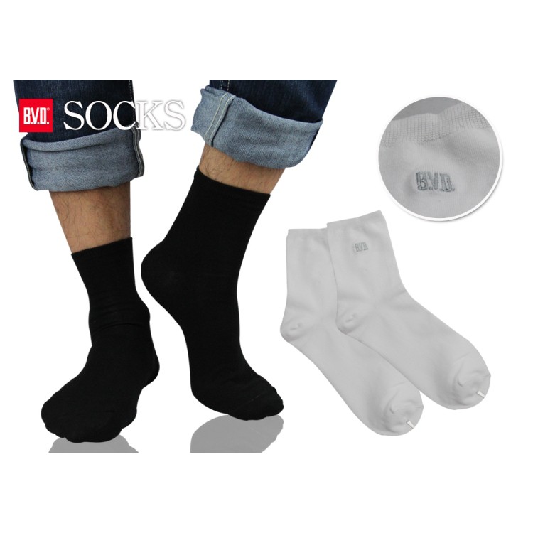 【BVD】1/2 細針男襪<黑>BN704 男襪 短襪 休閒襪, , large