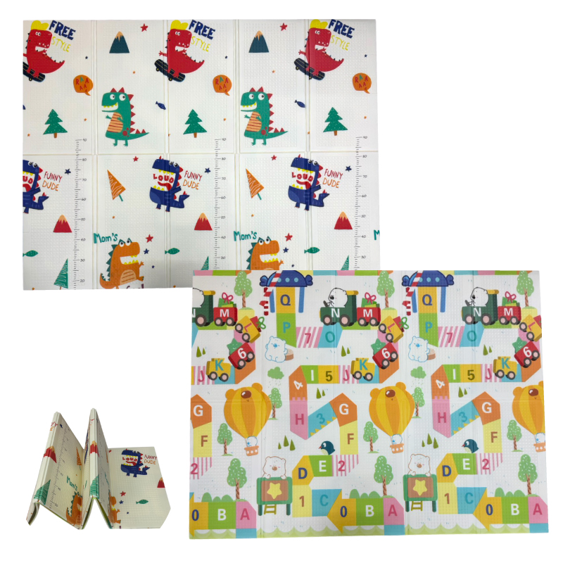 【PMU必美優】雙面卡通摺疊休閒墊1入-A款, , large