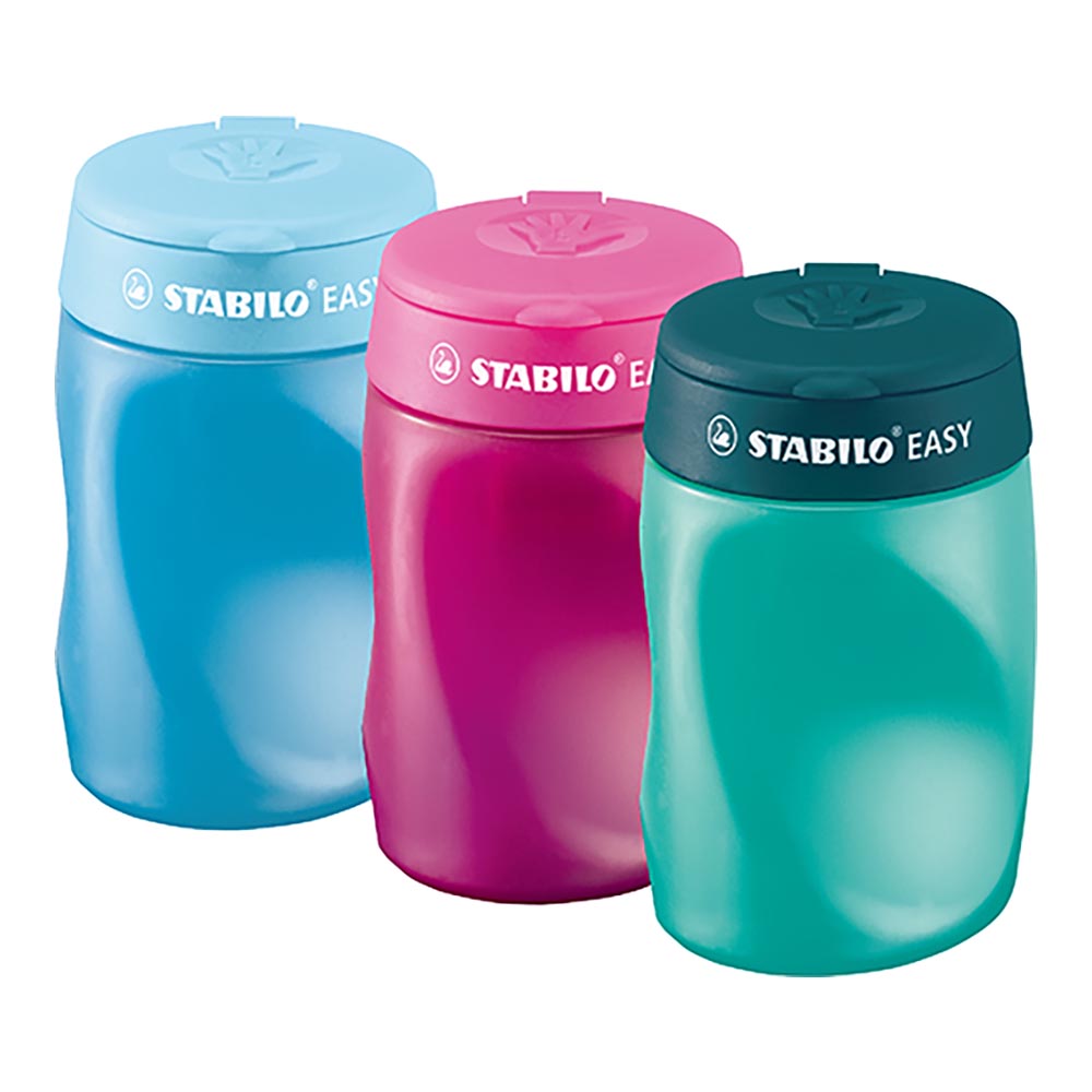 STABILO 德國 思筆樂 EASYsharpener 人體工學多功能削筆磨蕊器 /個 左右手可選 顏色隨機, , large