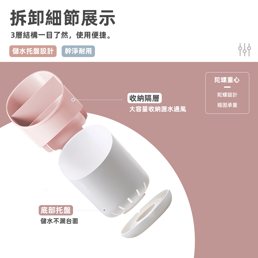 【上手家居】筷子瀝水架-北歐粉(餐具收納盒/筷子收納盒/筷子架/筷子桶/餐具瀝水架/餐具架/餐具瀝水), , large