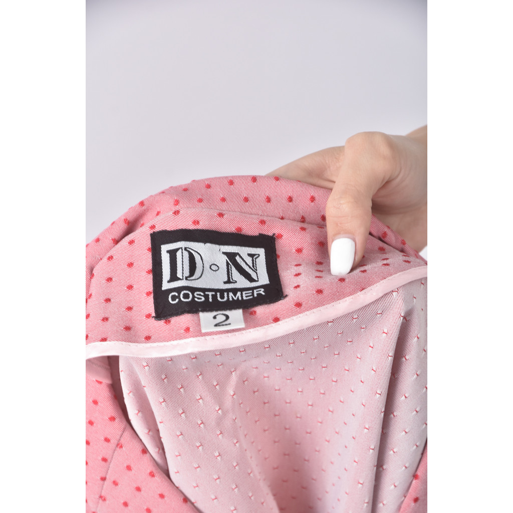 (S) dn西裝棉質短袖粉色外套二手衣, , large