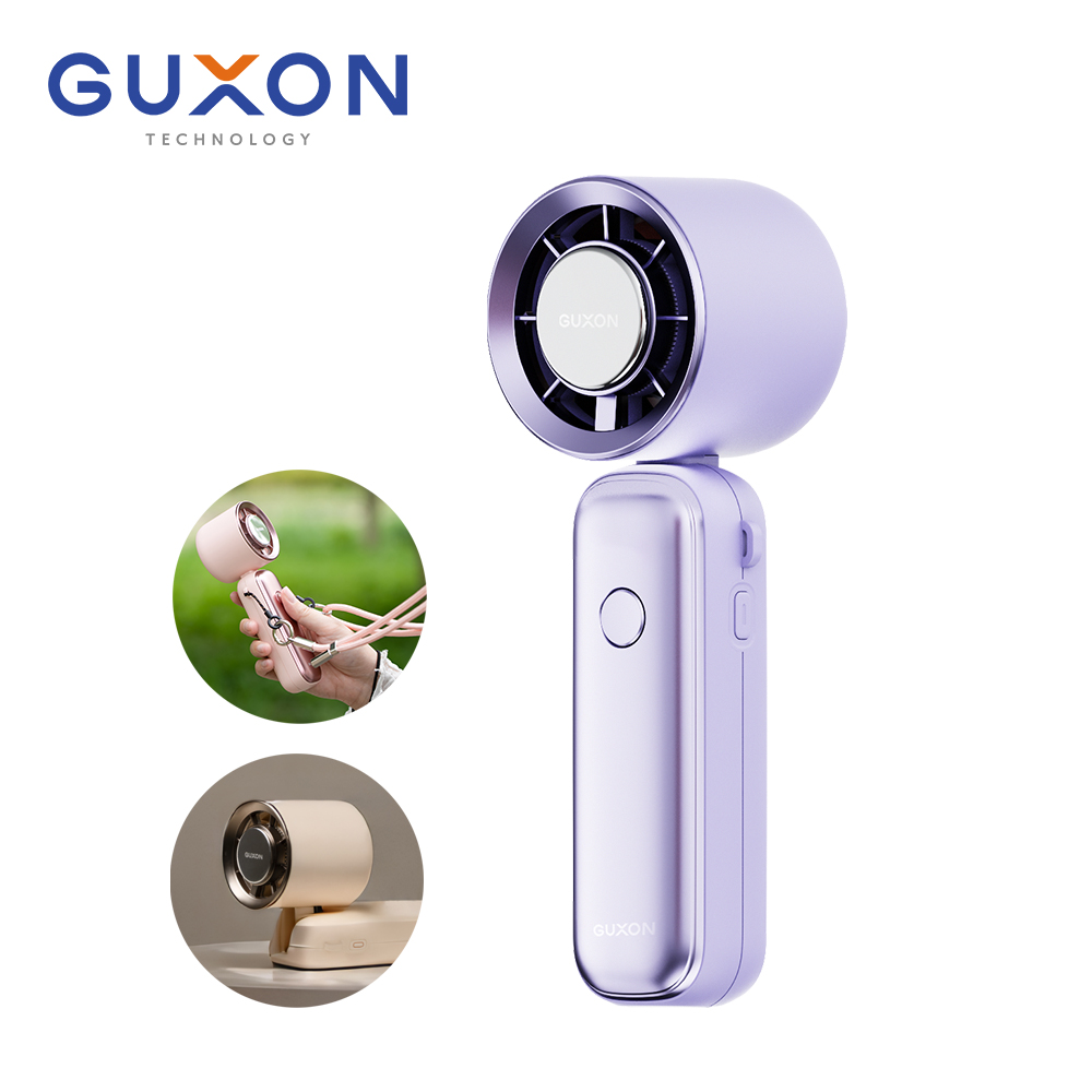 GUXON Ice-Cool Foldable Handheld Fan GXFAN01 - Purple, , large