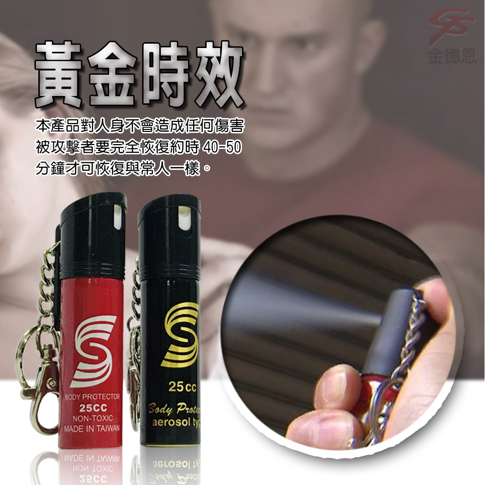 GS MALL 台灣製造 25cc 防狼噴霧辣椒水 隨機色 防狼辣椒水 防狼噴霧器 辣椒水 辣椒防身 辣椒水 辣椒噴霧, , large