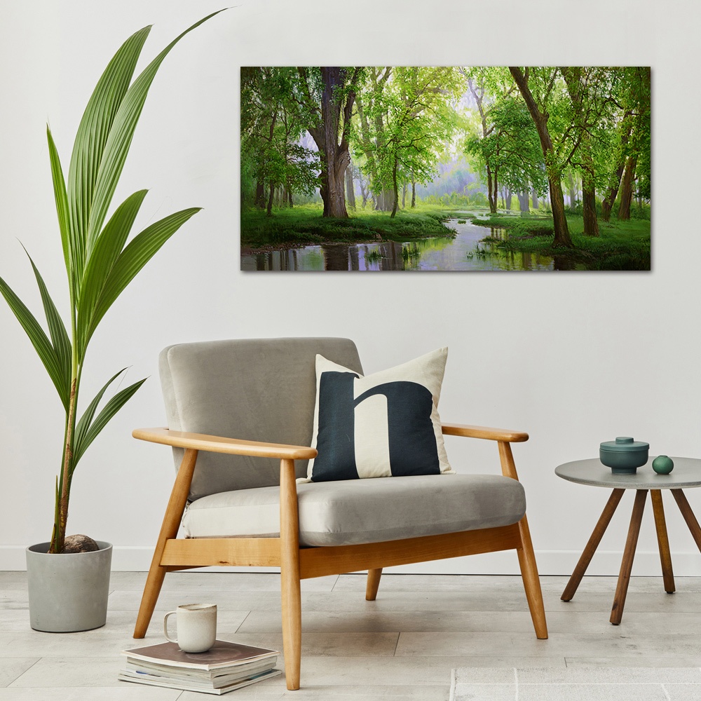 【御畫房】秘境 國家一級畫師手繪油畫60&times;120cm(VF-134), , large