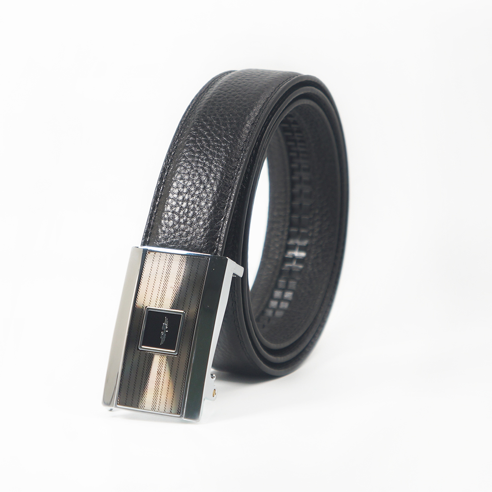 【頭層牛皮】自動扣真皮紳士腰帶 T3款 皮帶 高質感 西裝皮帶 商務皮帶 型男 上班族 自動扣 七夕 情人節 禮物, , large