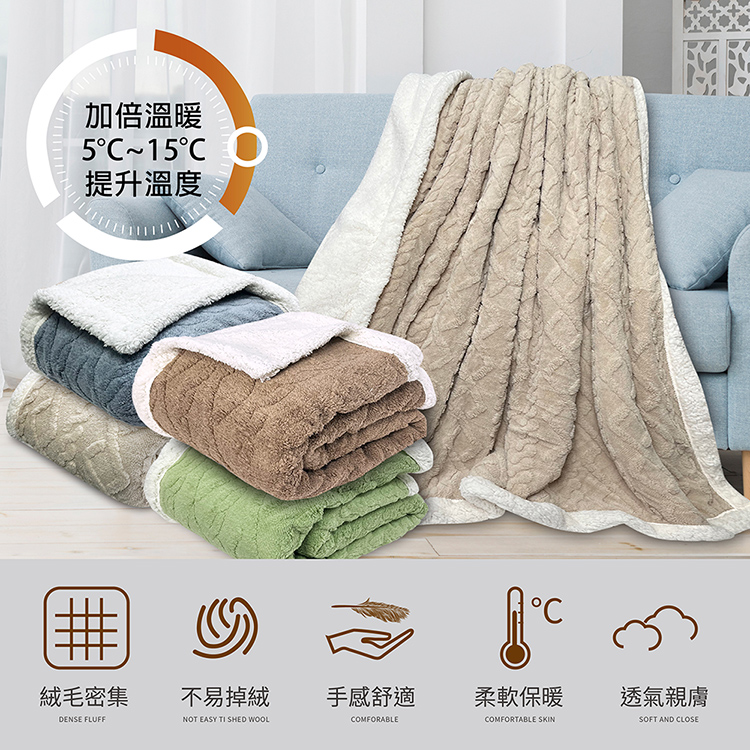 INDIAN_塔夫絨多用途羊羔毯-顏色隨機出貨, , large