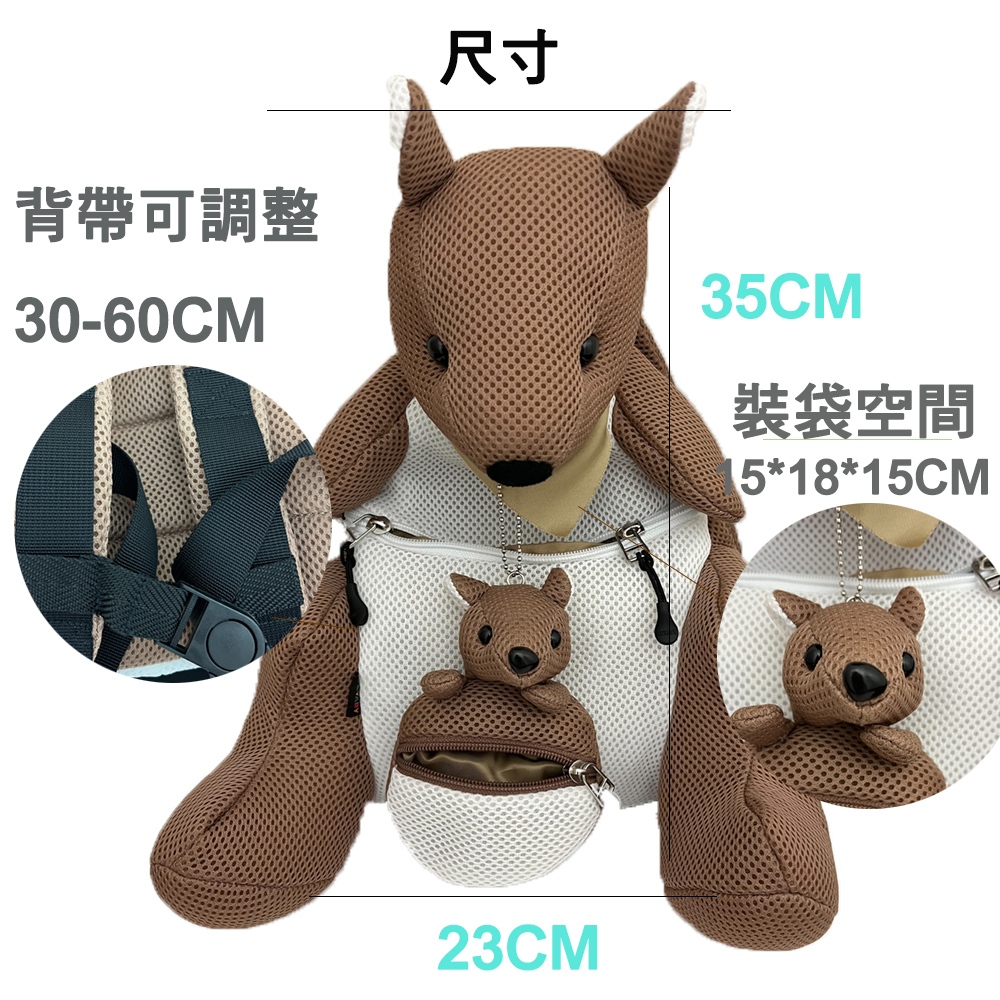 【生活好室】抗菌造型背包 袋鼠 袋鼠背包 後背包 造型背包 女背包 背包 可愛背包 女生背包 交換禮物 生日禮物 禮物, , large