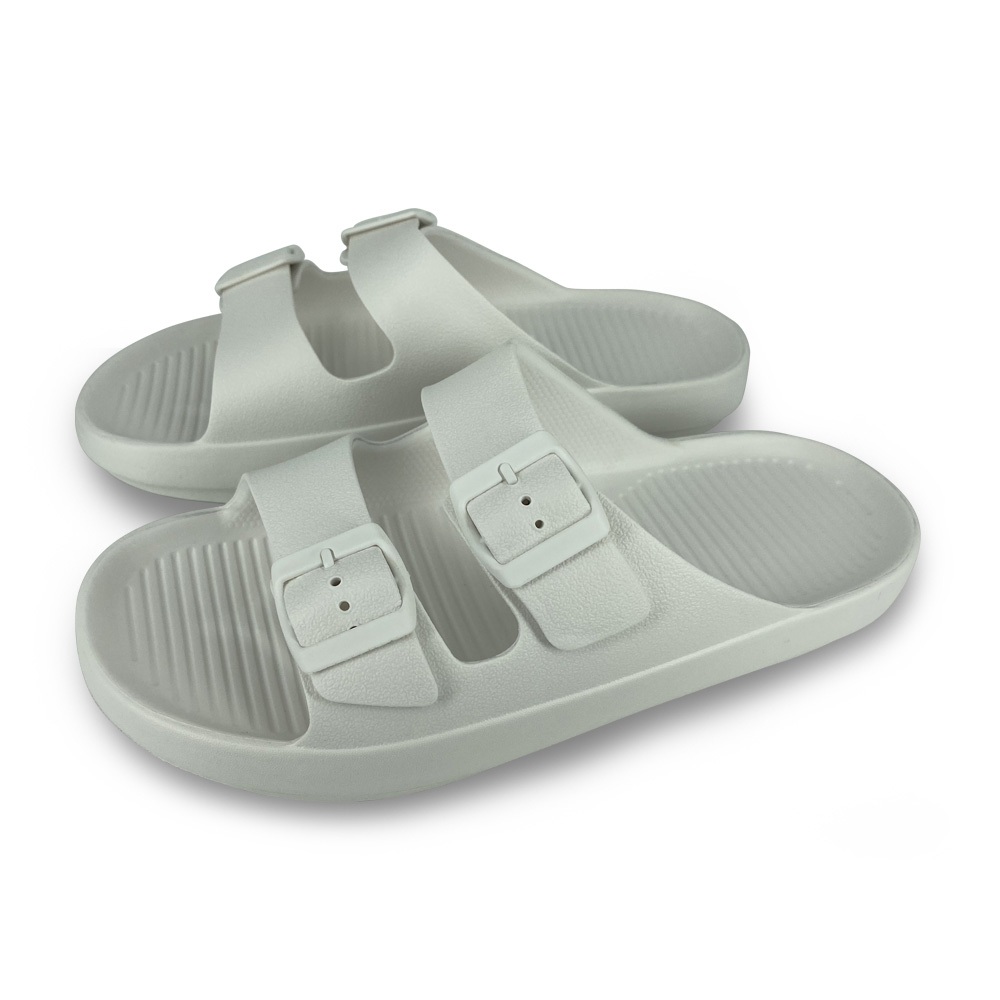 防水止滑拖鞋 男女款 勃肯拖鞋 休閒 逛街 居家 簡約 時尚 素色 EVA 扣環調整鬆緊 輕量 防滑 黑 白 紅 綠 藍, , large