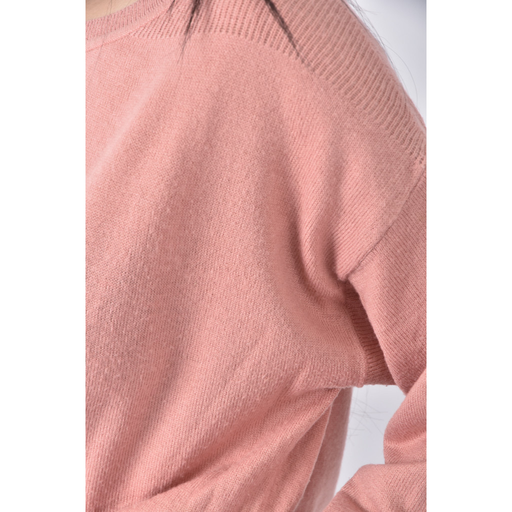 (XL) lativ圓領粉色長袖上衣二手衣, , large