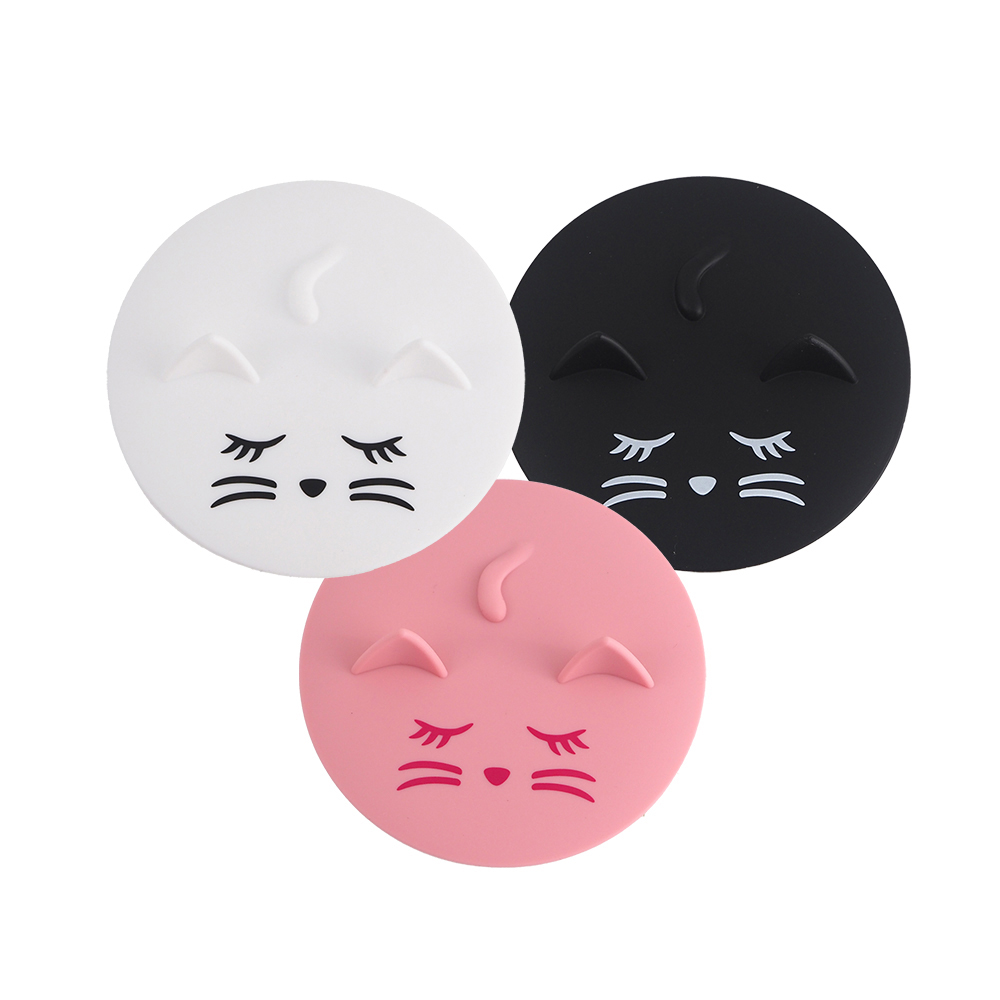 日本進口可微波用貓咪矽膠杯蓋-3入