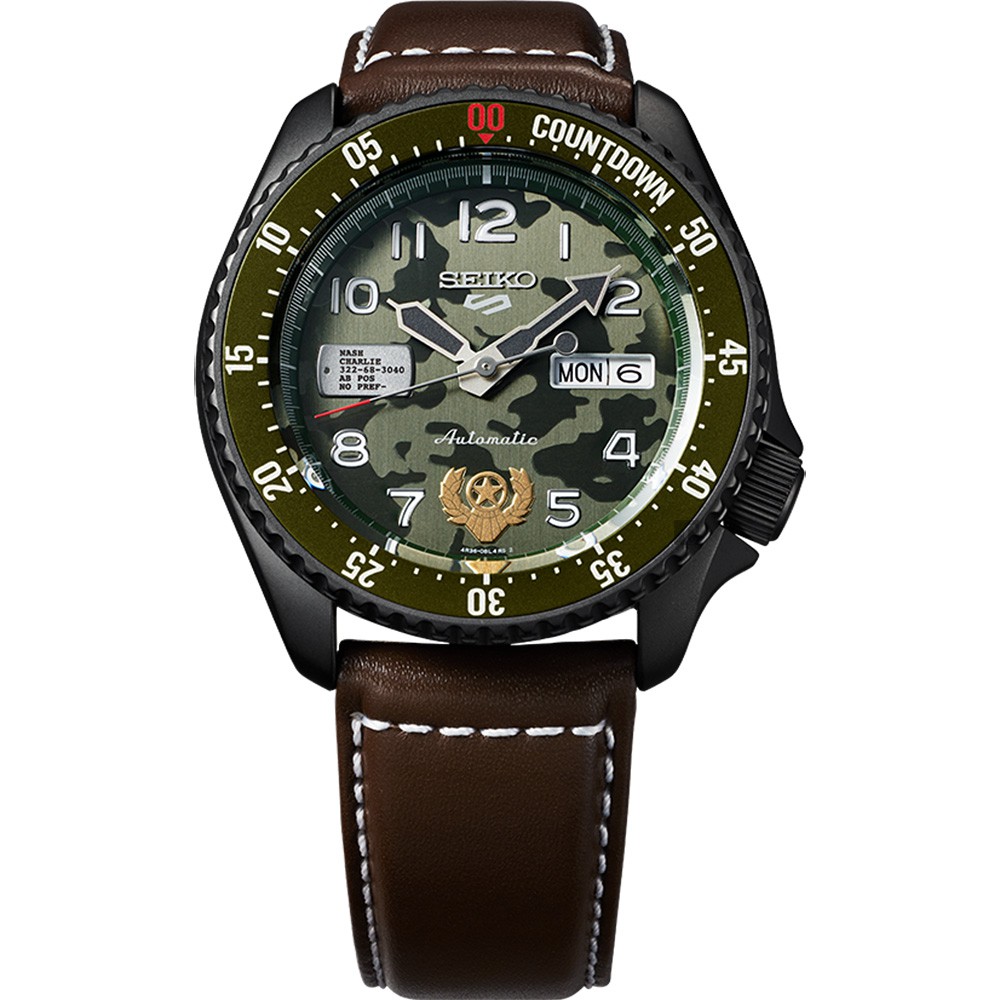 SEIKO 精工 5 Sports x 快打旋風 蓋爾 聯名限量機械錶(SRPF21K1)-42.5mm, , large