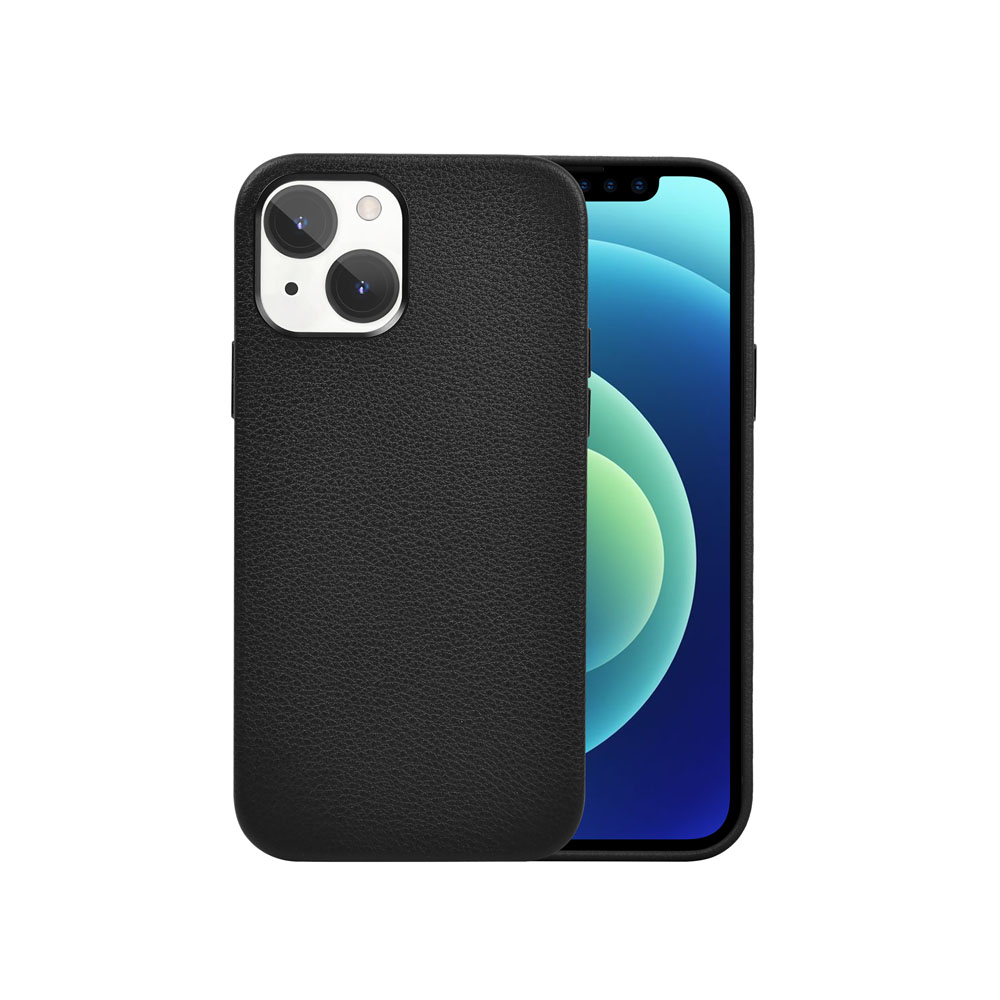【WiWU】Genuine Leather Phone Case iPhone13 Pro-Black, , large