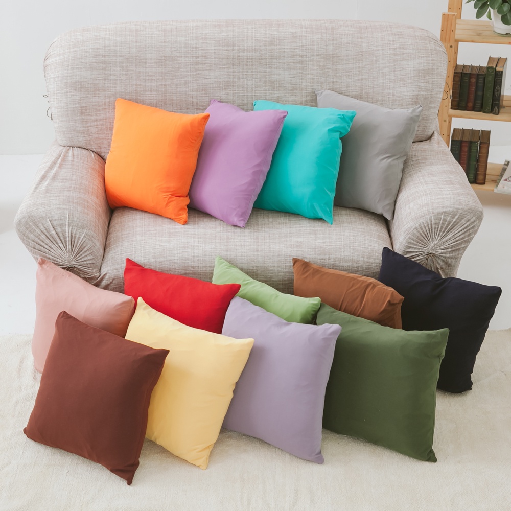 【格藍傢飾】親膚超彈力抱枕套40x40cm, , large