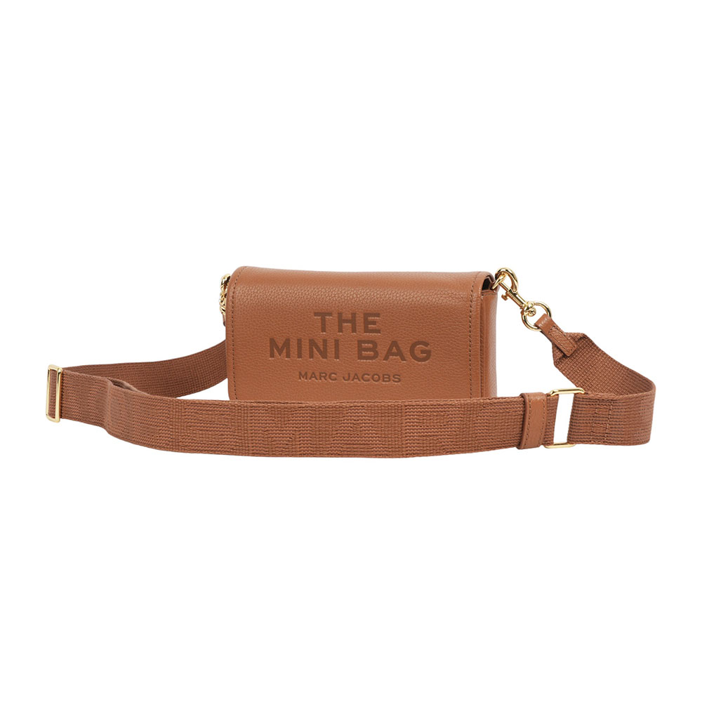 MARC JACOBS 粒面皮革迷你斜背包WOC/手拿包/堅果棕, , large