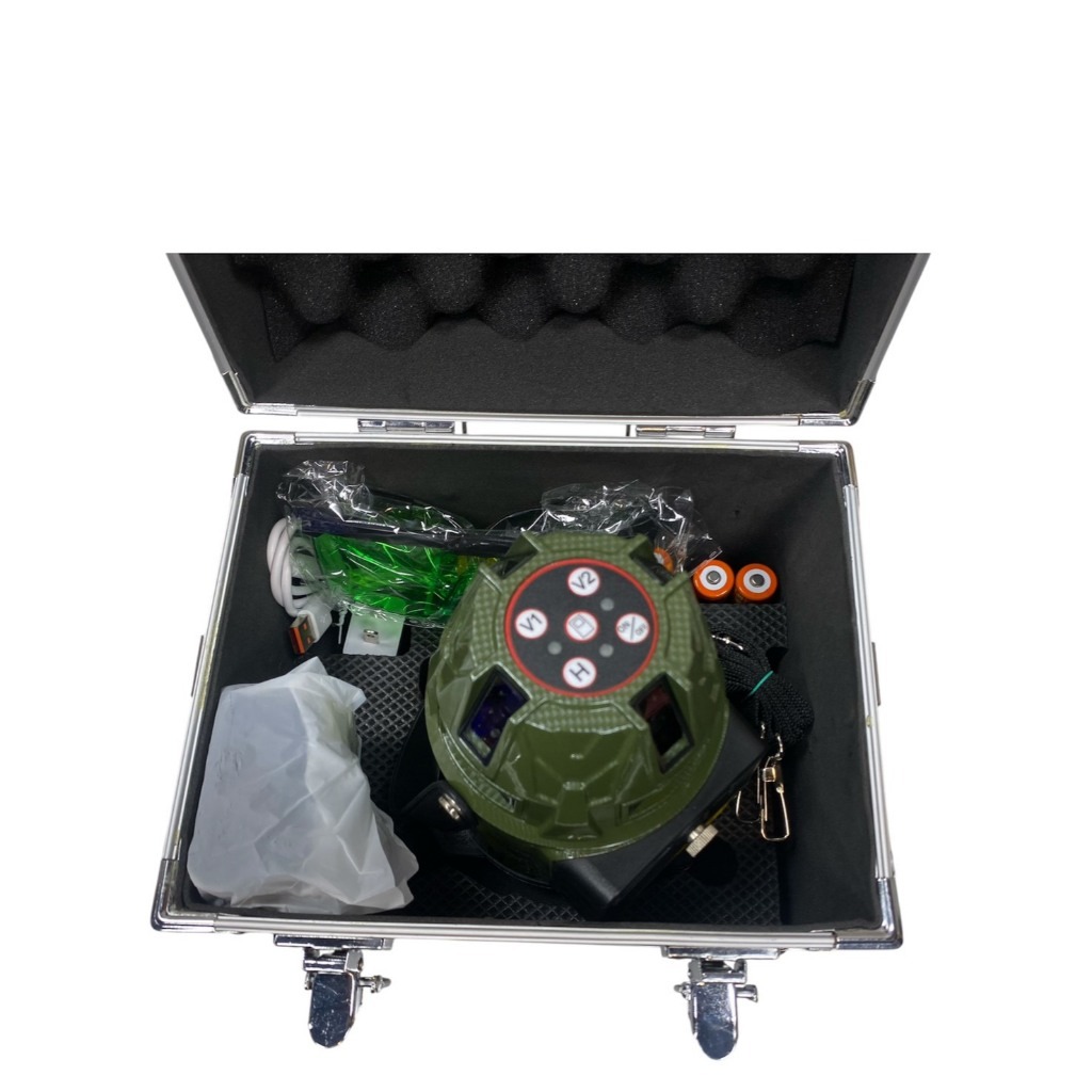 WIN五金 US-99G 台灣製造 綠光 電子式 雷射水平儀 雷射墨線儀 水平+垂直 八線八點 US99G 水平, , large