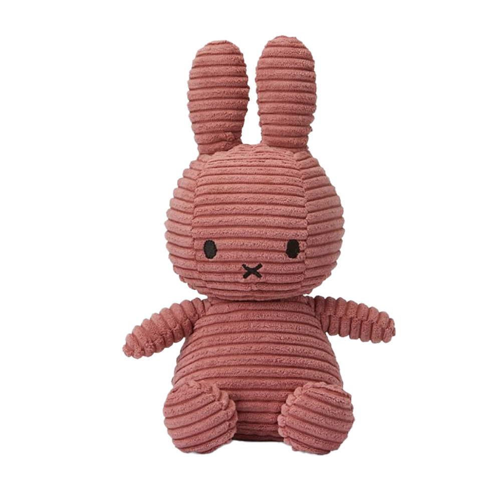 【Bon Ton Toys Miffy 米菲兔】ECO燈芯絨填充玩偶23cm #玫瑰粉, , large