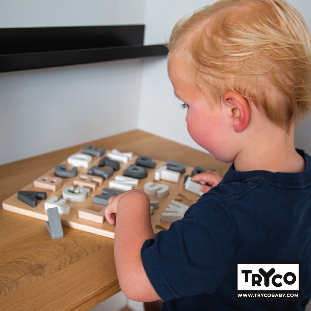 【Tryco】木質字母拼圖兩用板, , large