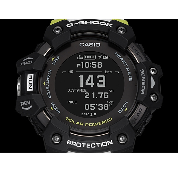 CASIO 卡西歐 G-SHOCK 心率偵測 x GPS定位 智能手錶-55mm GBD-H1000-1A7, , large