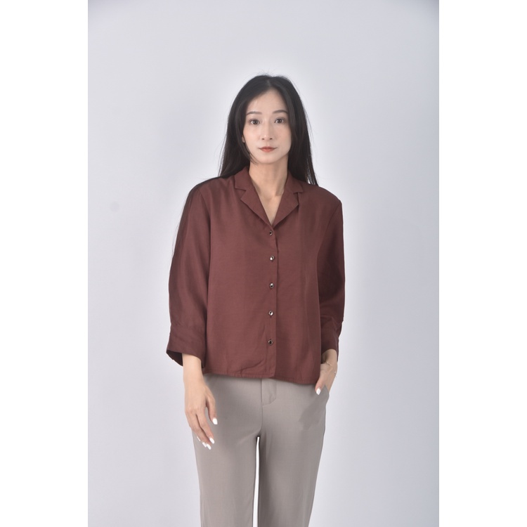 (S) dresseum質感紅色長袖上衣二手衣