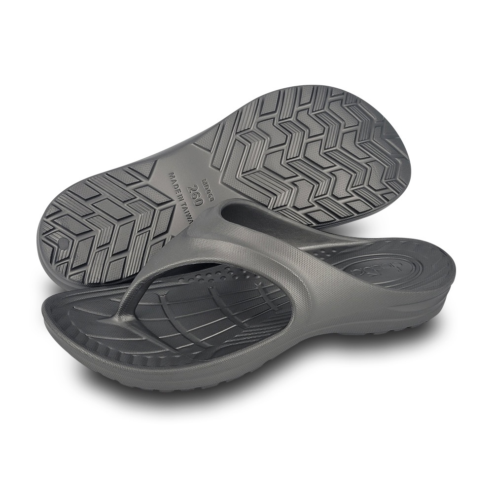 DIADORA迪亞多那 MIT健康機能運動拖鞋 夾腳拖 男鞋 台灣製造 一體成型 EVA 消臭 抑菌 排水 止滑 灰 藍, , large