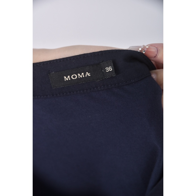 (S) moma質感亮片藍色短袖上衣二手衣, , large