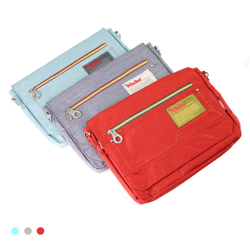 「NICHE 樂奇」旅行休閒包 郵差包 信封包 男女側背小包 斜肩背包 (中) NCL-5319, , large