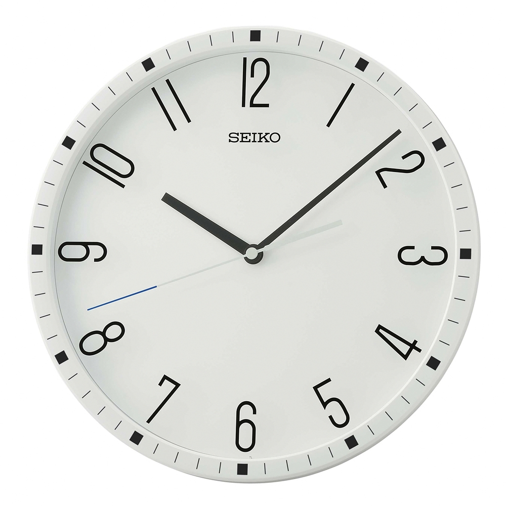 SEIKO 精工 滑動式秒針靜音掛鐘 時鐘 QXA818W