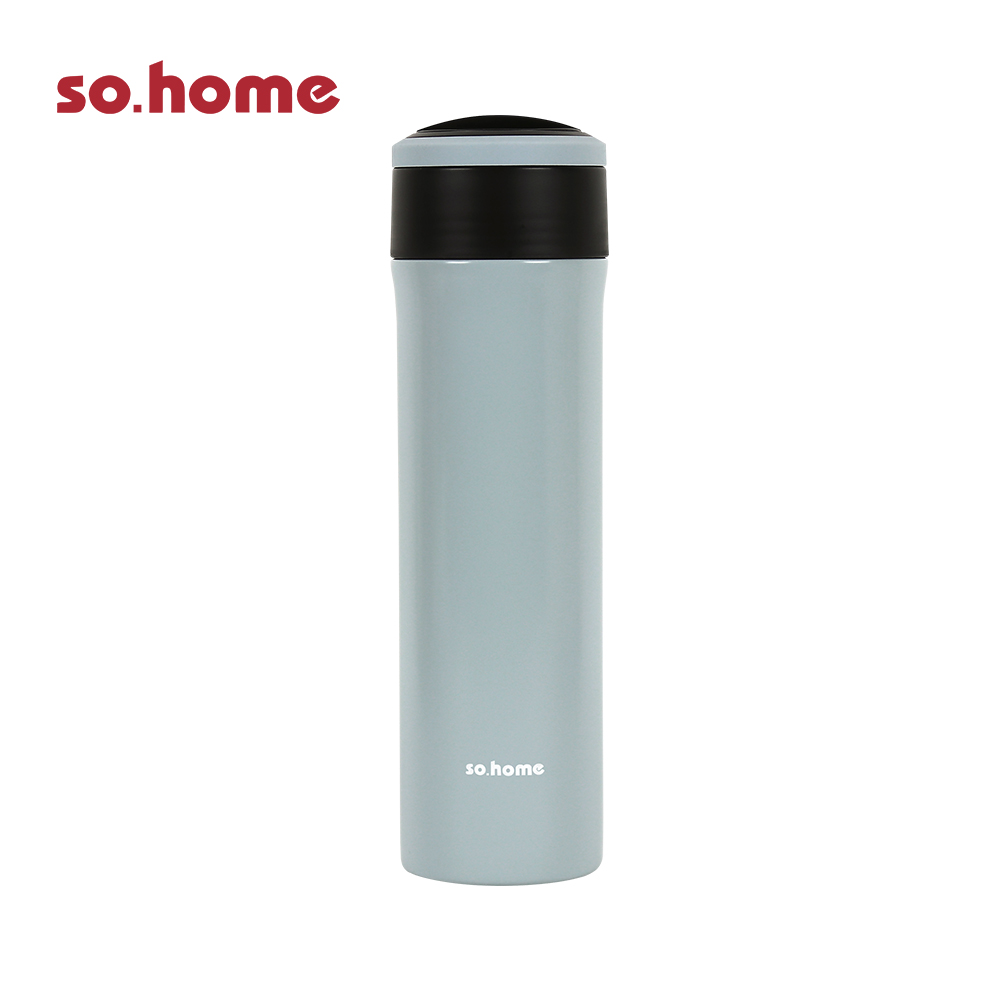【so.home】雙層不鏽鋼玻璃內膽保溫杯 400ml(環保杯/飲料杯/保冰/保溫/隨行杯), , large