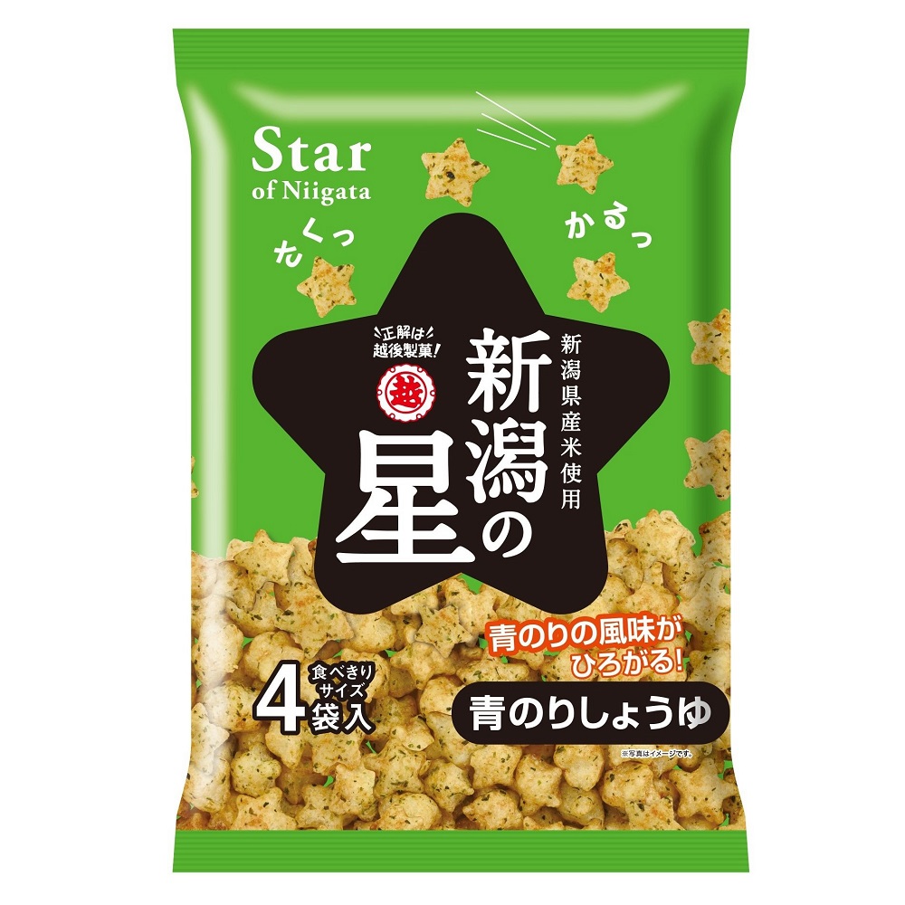 越後新潟之星 青海苔醬油米果, , large