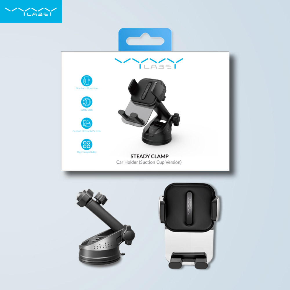 【Vyvylabs】STEADY CLAMP Car Holder (Suction Cup Version)(Damaged Box Item), , large