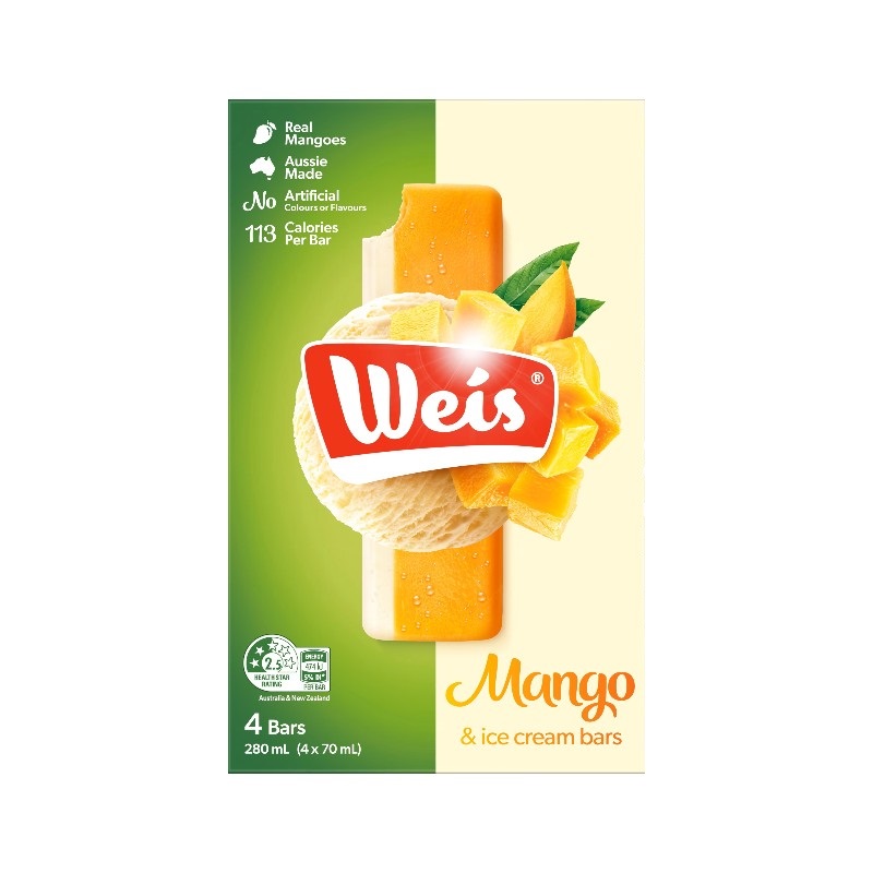 Weis Mango Ice Cream Bar, , large