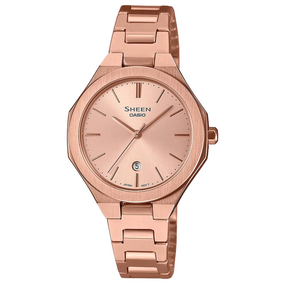 CASIO 卡西歐 SHEEN 現代極簡八角女錶 SHE-4563PG-4A, , large