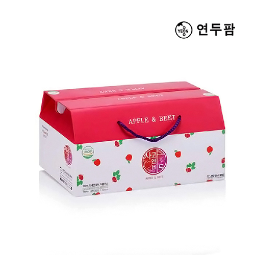 【韓國YEONDOOFARM妍杜農場】NFC 100% 好農 蘋果甜菜汁禮盒組 (100ml × 20包), , large