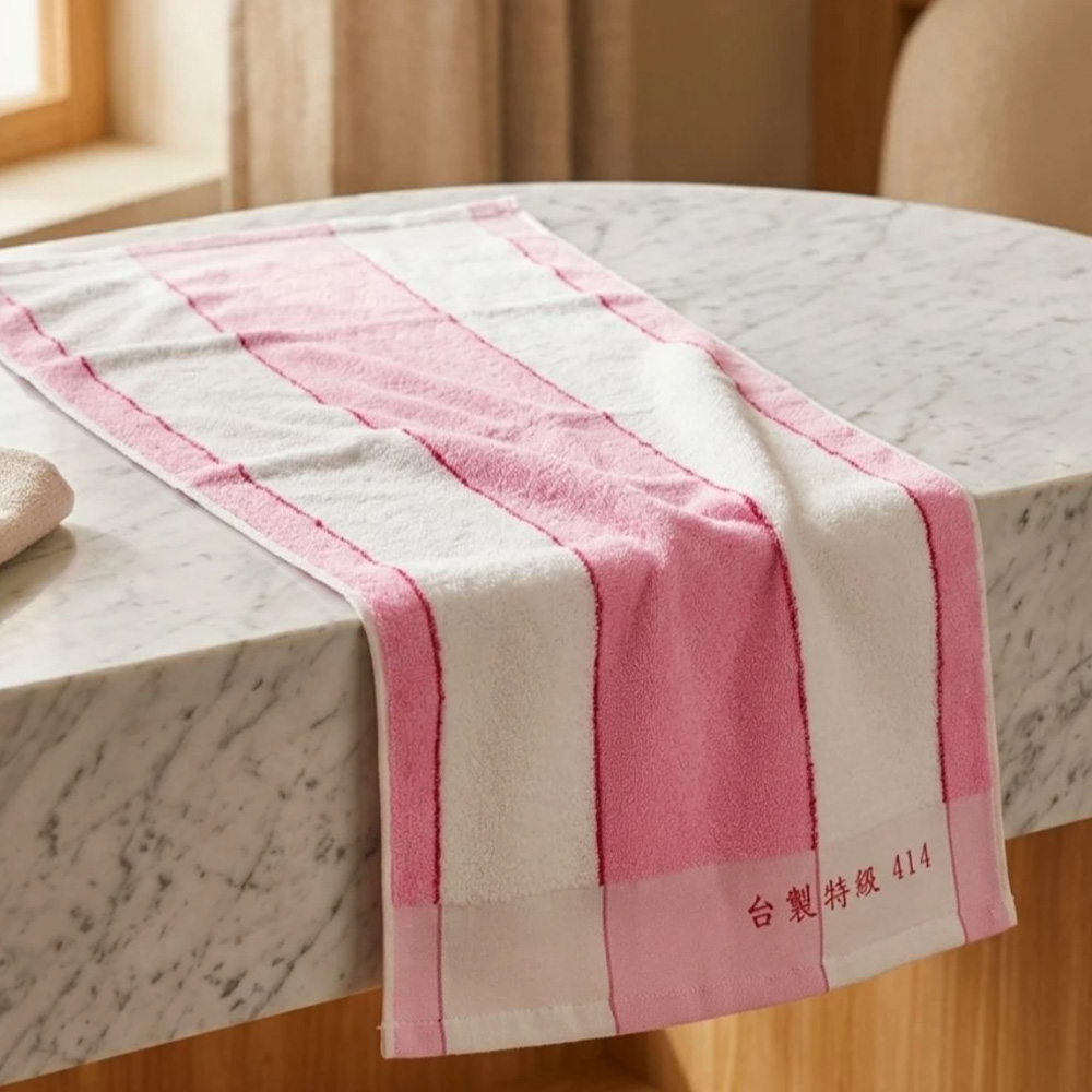 [Kaimei Cotton Industry] 12 in the group, random and excellent, MIT made in Taiwan, 32 taels of special traditional 414 towels, retro two-color towels ~ hot sale, , large