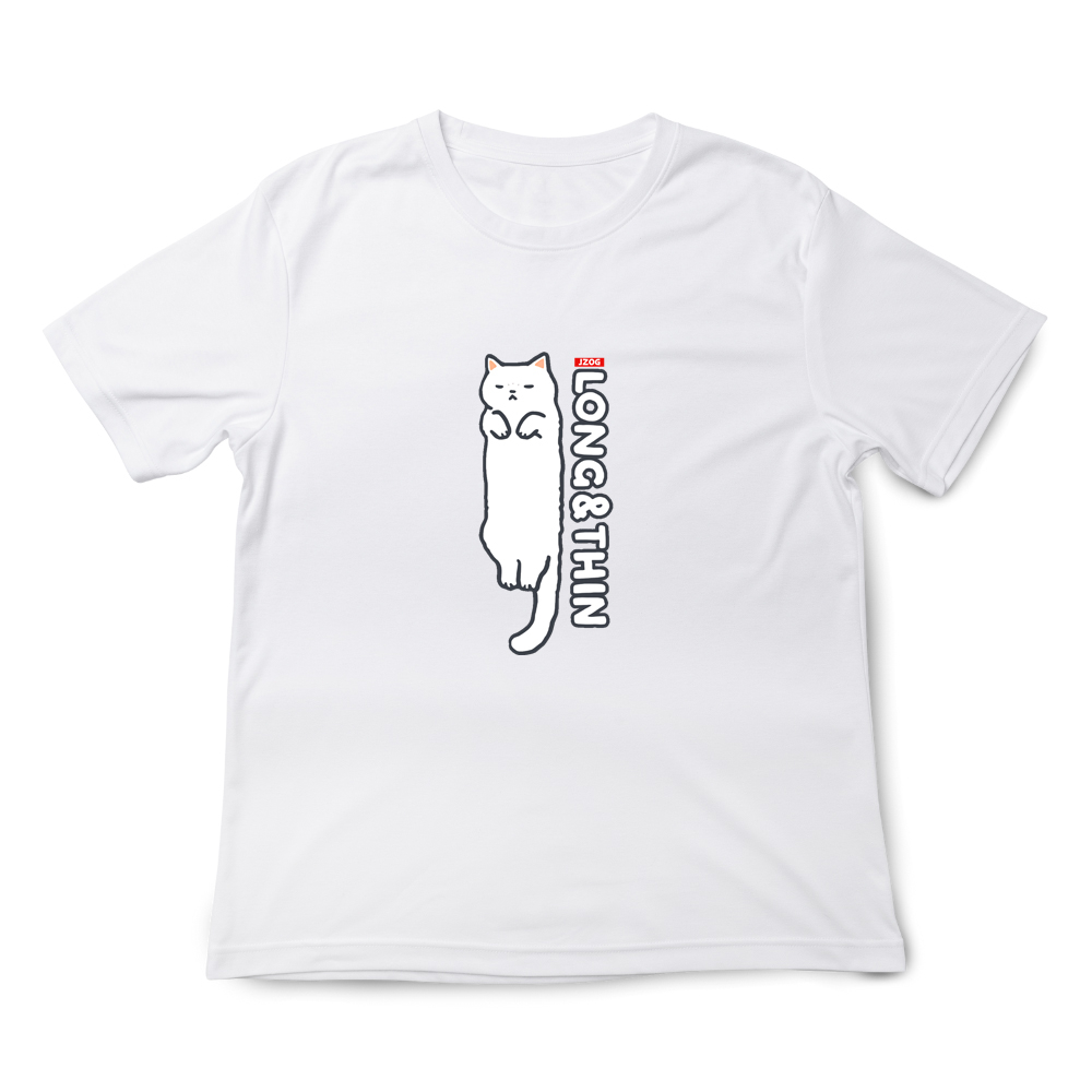 JZ TEE 白貓條 印花短袖T恤, , large