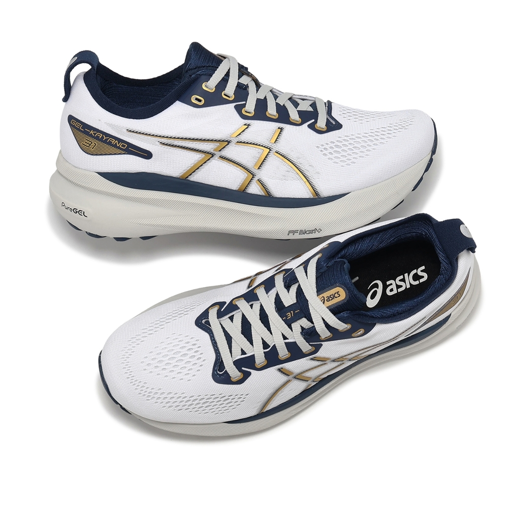[秉宸] ASICS GEL-KAYANO 31 慢跑鞋 白藍 1011B995-021, , large