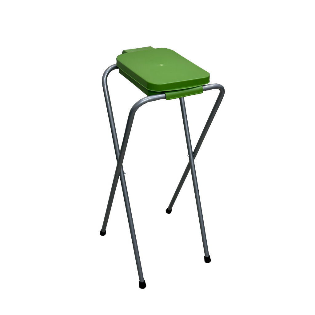 現貨-鋼管回收架（單分類）SP-01 折疊式分類回收架 顏色隨機 垃圾桶 回收桶 清潔箱 折疊垃圾架 摺疊回收架, , large