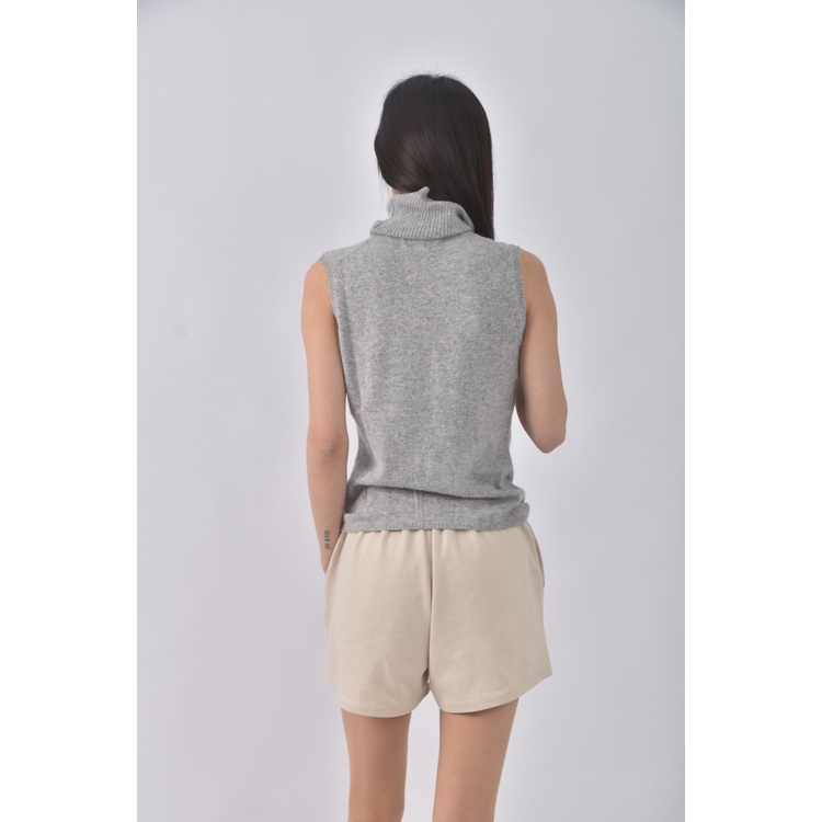 (S) xing質感無袖灰色上衣二手衣, , large