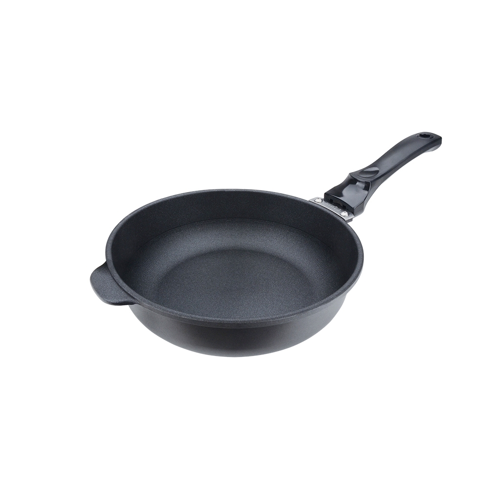 Miyaco 米雅可 遠紅外線陶瓷不沾深型平底鍋鐵鏟可用無蓋附蓋 無蓋28cm-Leidea樂德兒, , large