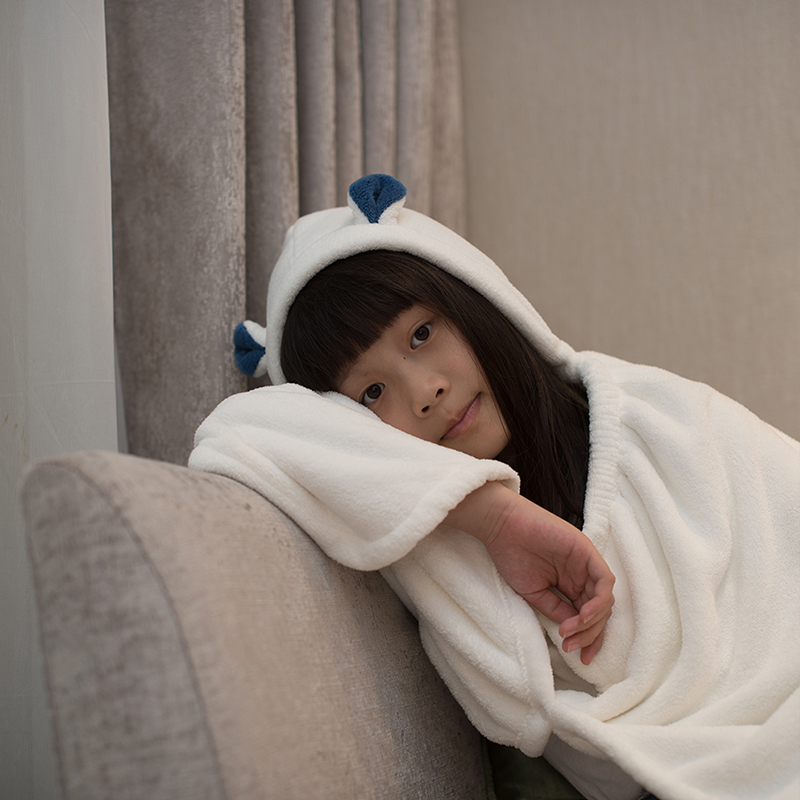 Water towel Animal hooded towel, , large