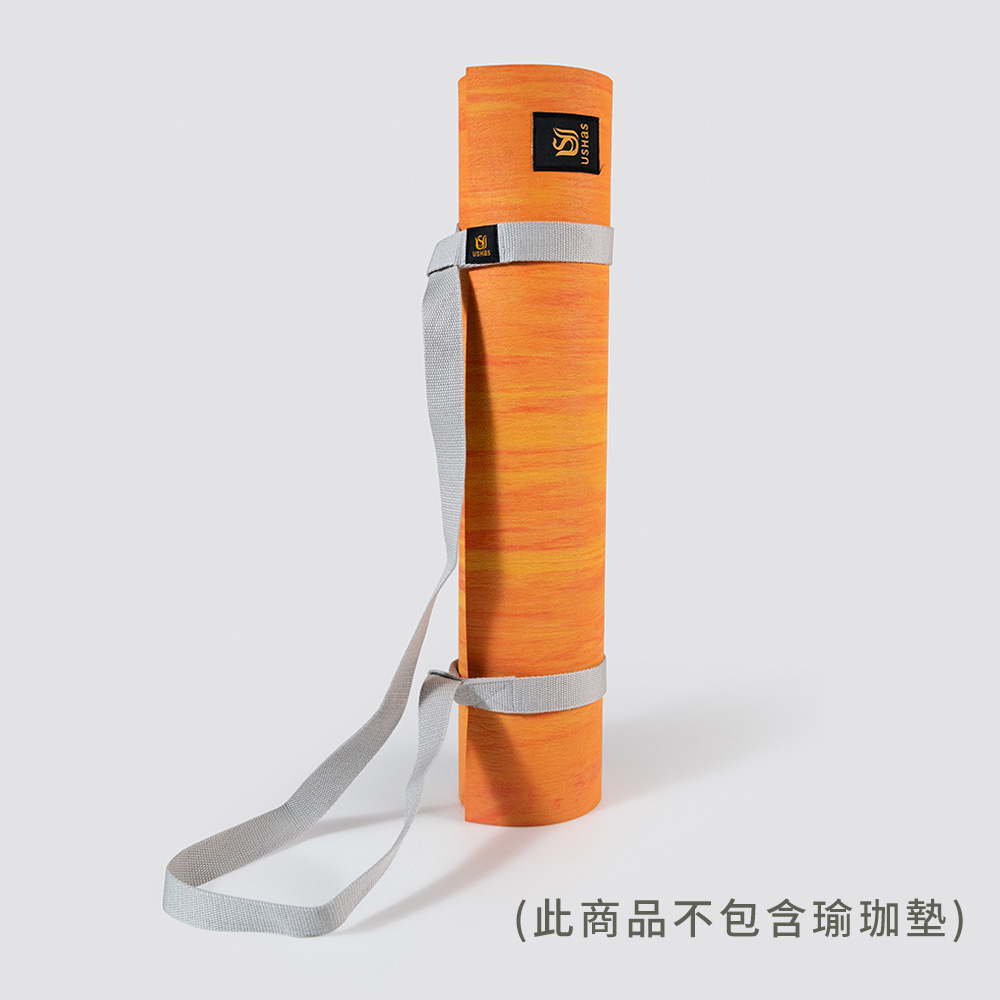 靜謐灰收納繩(160x3x0.2cm)丨台灣製丨收納繩 瑜珈墊收納繩 瑜伽 百搭款, , large
