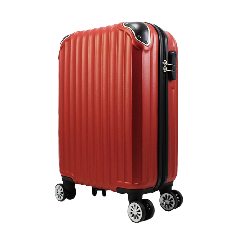 YC Eason 24吋百慕達/威尼斯ABS旅行箱, 橘紅色, large