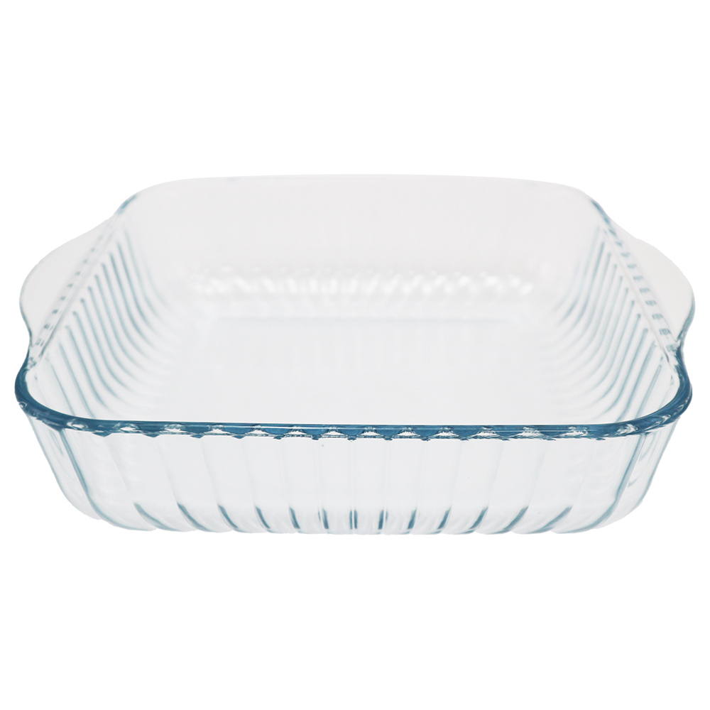 BORCAM ROASTERS耐熱玻璃直紋方形烤盤-1950cc-2入, , large